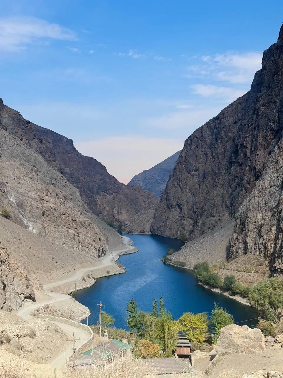Семь Озер Таджикистан: панорамный вид на озеро Хушёр в Хафт Кул